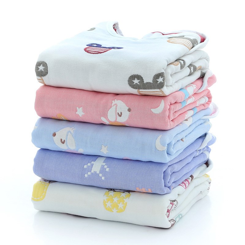 睡袋 六层纯棉纱布儿童婴儿防踢背心春秋夏季宝宝爬服厂家