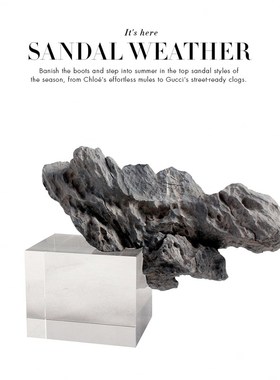 现代新中式水晶天然石假山摆件简约样板间玄关柜书房客厅展示品