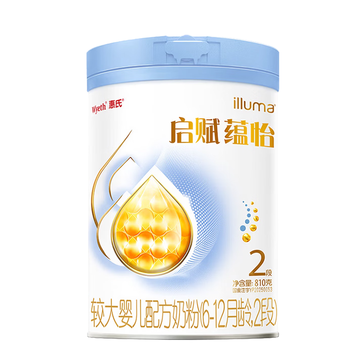 惠氏启赋蕴怡2段810g*1罐婴幼儿奶粉|蓝钻升级