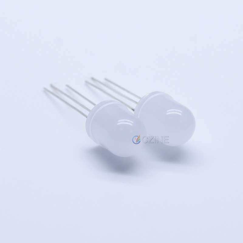 f10红绿共阴共阳10mm红普绿翠绿雾状双色指示灯led灯珠发光二极管