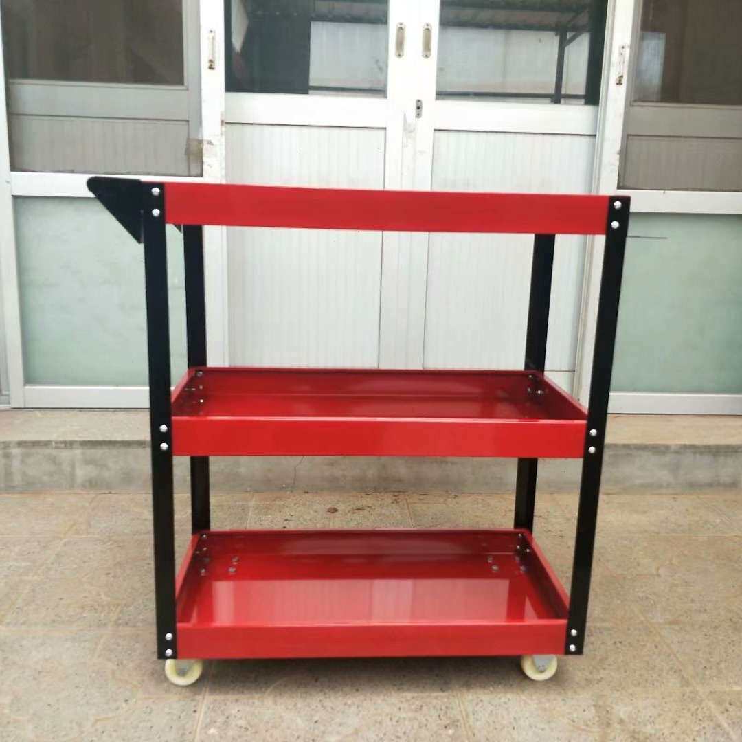 汽修维修工具车 三层手推车 多功能零件车移动修车工具架子层