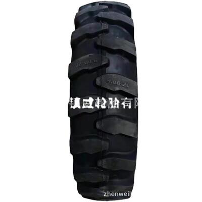 工程机械挖沟机轮胎 9.00-20 人字花纹轮胎