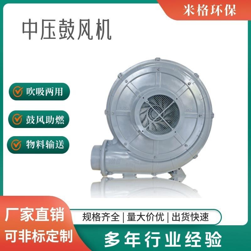 小功率透浦式风机 抽料吸锯末中压鼓风机 防腐耐高温中压鼓风机