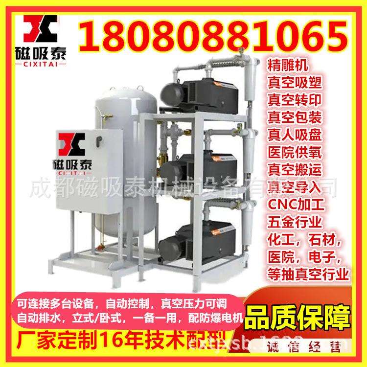 福州真空抽气机组批花机真空泵站 移动真空站真空机组负压系统