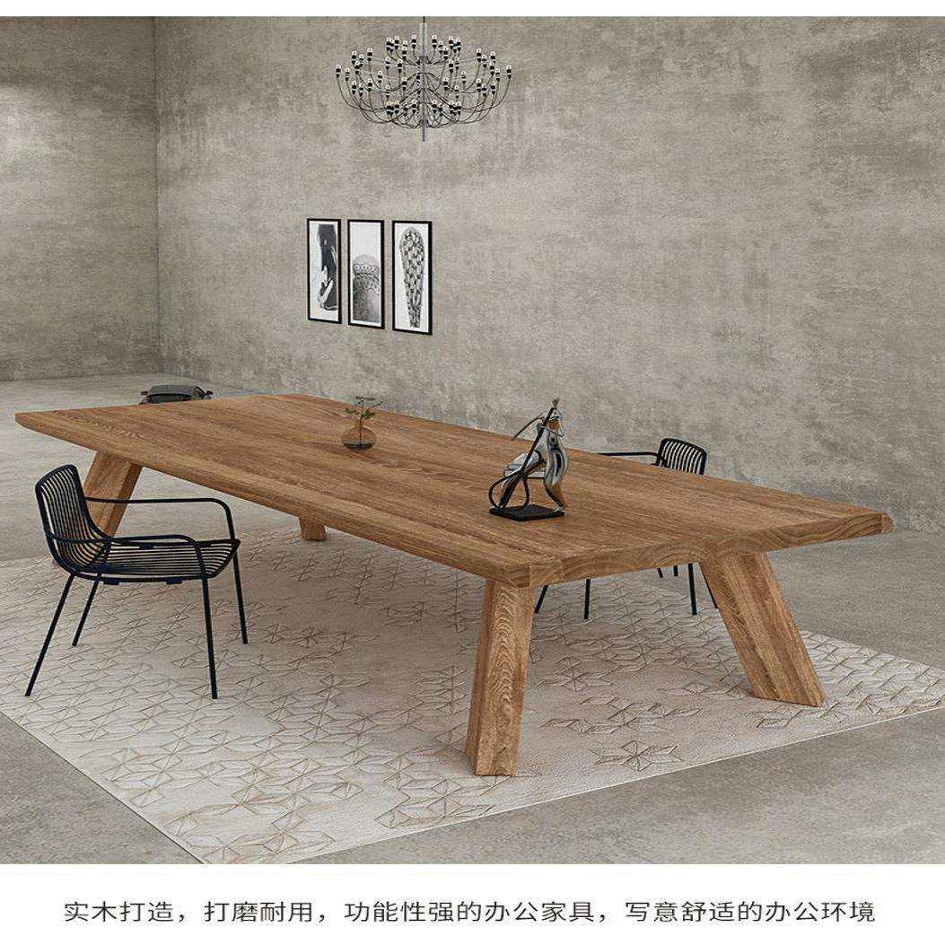 新品实木会议桌长桌简约现代办公桌原木大板桌北欧茶餐桌洽谈桌椅,电子元器件市场,其它元器件,淘宝优惠券,粉丝福利购,淘宝优惠卷