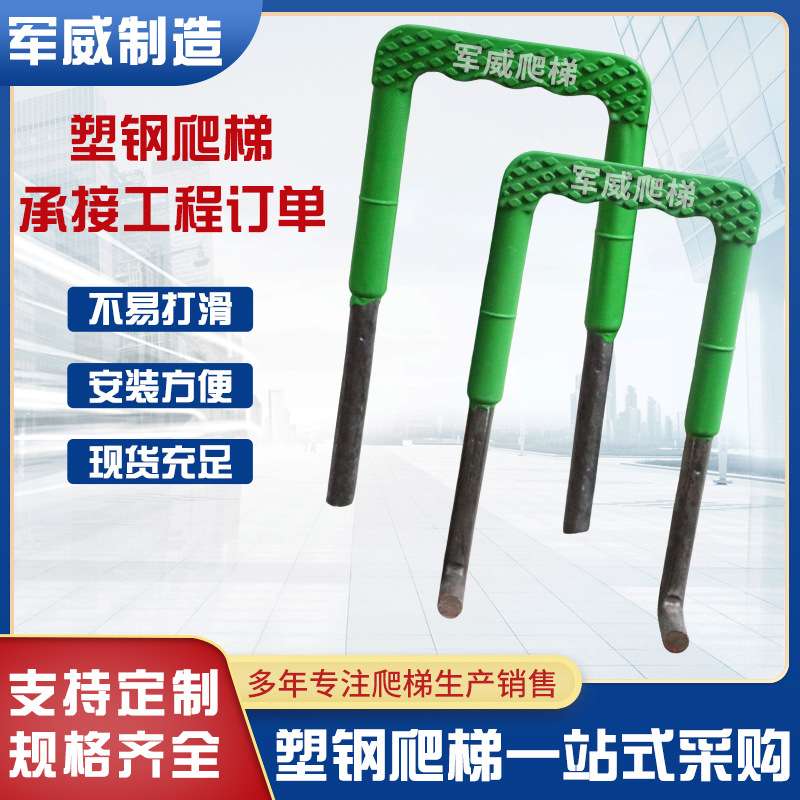 厂家供应 塑钢爬梯 检查井塑钢踏步 污水井专用不锈钢304异形爬梯