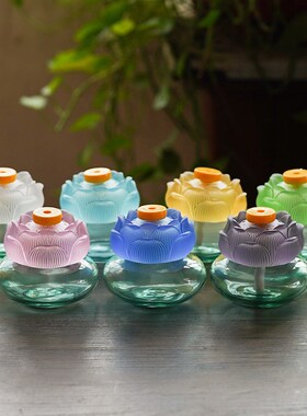 古法琉璃加湿器家用客厅人造水晶小型静音大雾量桌面喷雾摆件送礼