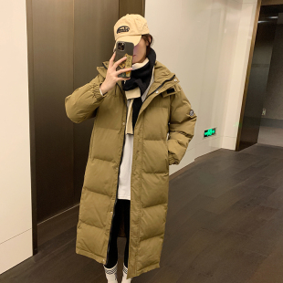 2023冬季新款棉服女中长版过膝韩系气质百搭羽绒棉袄学生加厚外套