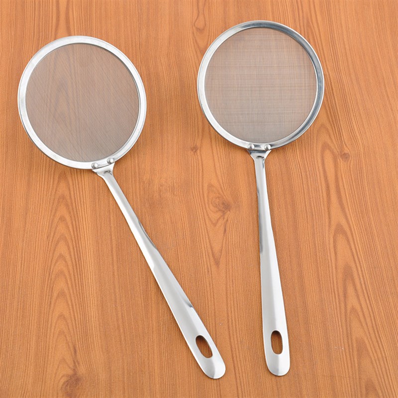 304不锈钢油格厨房用品光身油漏勺油隔过滤网80目网网勺