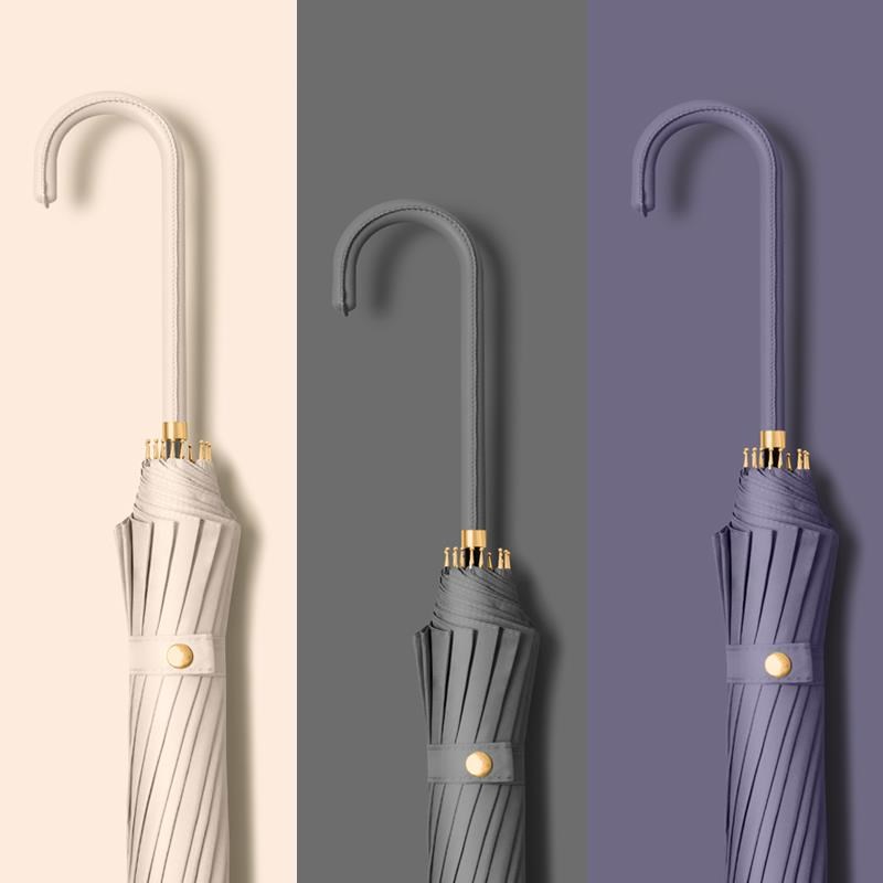 大雨伞长柄伞大号超大日系直把伞直杆直柄伞弯钩自动伞女晴雨两用