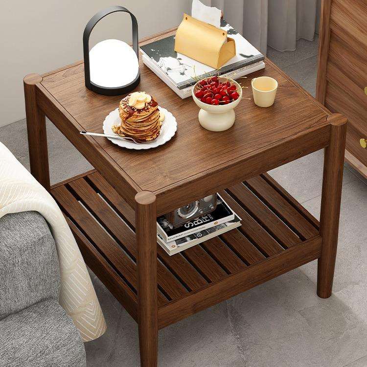 实木边几客厅家用沙发旁中式简易小方桌小户型阳台简约现代小茶几