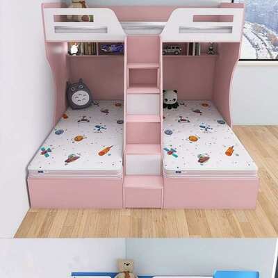 工厂直销姐弟互不干扰床多功能大容量储物儿童床交错式小户型省空