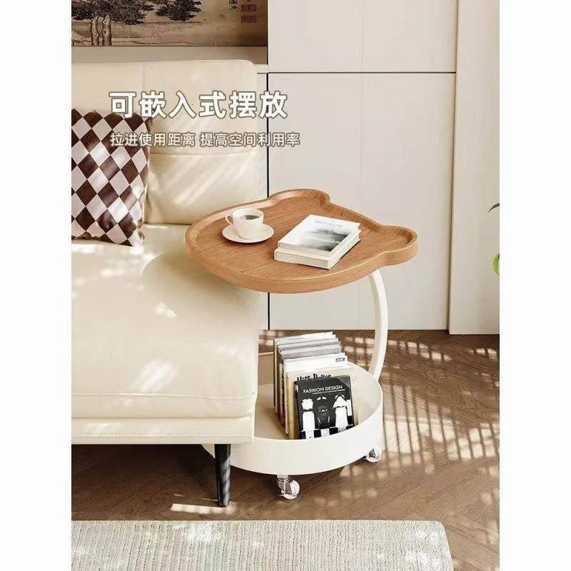 奶油现代简约客厅家用小桌子创意沙发边柜小推车移动置物架茶几,鲜花速递/花卉仿真/绿植园艺,割草机/草坪机,淘宝优惠券,粉丝福利购,淘宝优惠卷