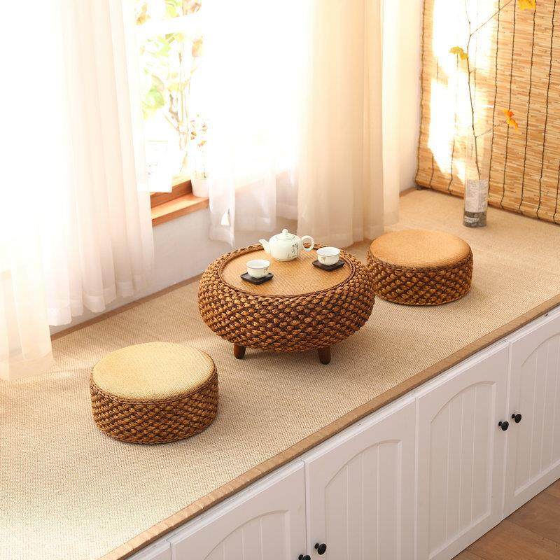 藤编炕几简约飘窗桌子小茶几卧室阳台民宿小圆桌轻奢榻榻米小桌子,鲜花速递/花卉仿真/绿植园艺,割草机/草坪机,淘宝优惠券,粉丝福利购,淘宝优惠卷