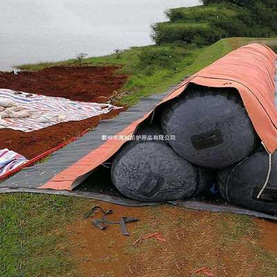 临时加高充水式子堤抗洪防汛注水式拦水坝河岸堤坝工程维修挡水坝