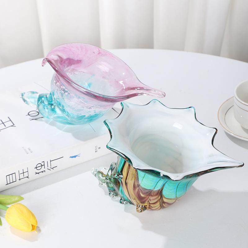 轻奢风彩色海螺摆件创意果盘收纳装饰摆件样板间家居客厅餐桌摆设,电子元器件市场,其它元器件,淘宝优惠券,粉丝福利购,淘宝优惠卷