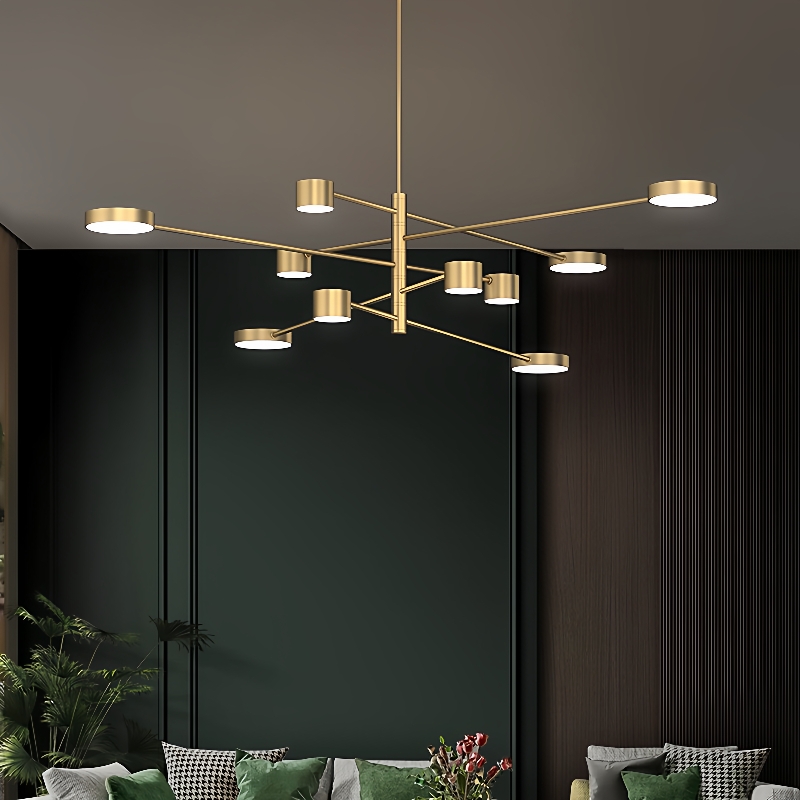 全铜北欧吊灯客厅灯具现代简约大气餐厅灯全屋灯具套餐2025年新款