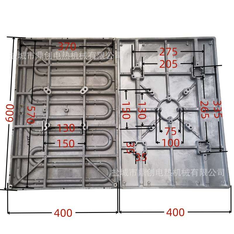 鼎创DITRON 400×600铸铝电热板 液压烫画机发热板220V3500W