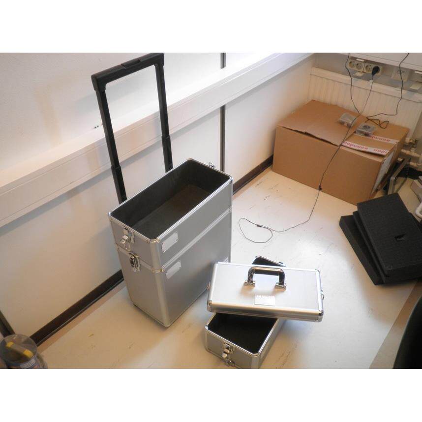 创新设计组合式拉杆工具箱轻巧便携收纳铝合金箱手提式设备