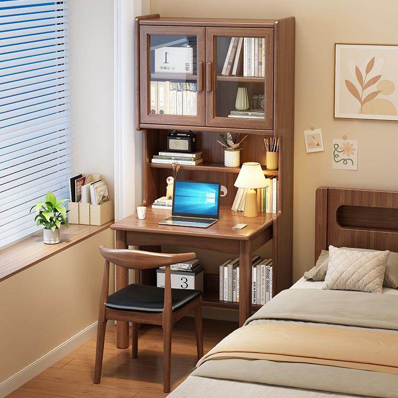 实木折叠书桌书架一体桌家用学习桌小户型书柜组合办公电脑桌,鲜花速递/花卉仿真/绿植园艺,割草机/草坪机,淘宝优惠券,粉丝福利购,淘宝优惠卷