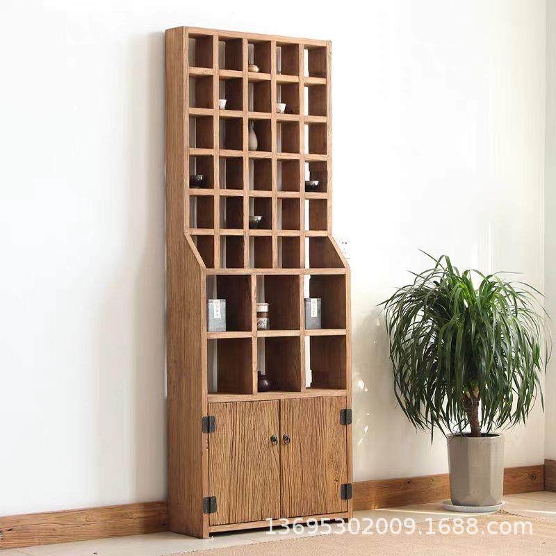 老榆木多宝阁置物架实木中式做旧展示柜玄关隔断摆件博古架,鲜花速递/花卉仿真/绿植园艺,割草机/草坪机,淘宝优惠券,粉丝福利购,淘宝优惠卷