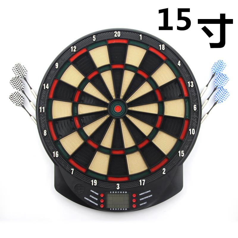 飞腾耐斯15寸电子飞镖靶 黑白底 精装 专业 套装