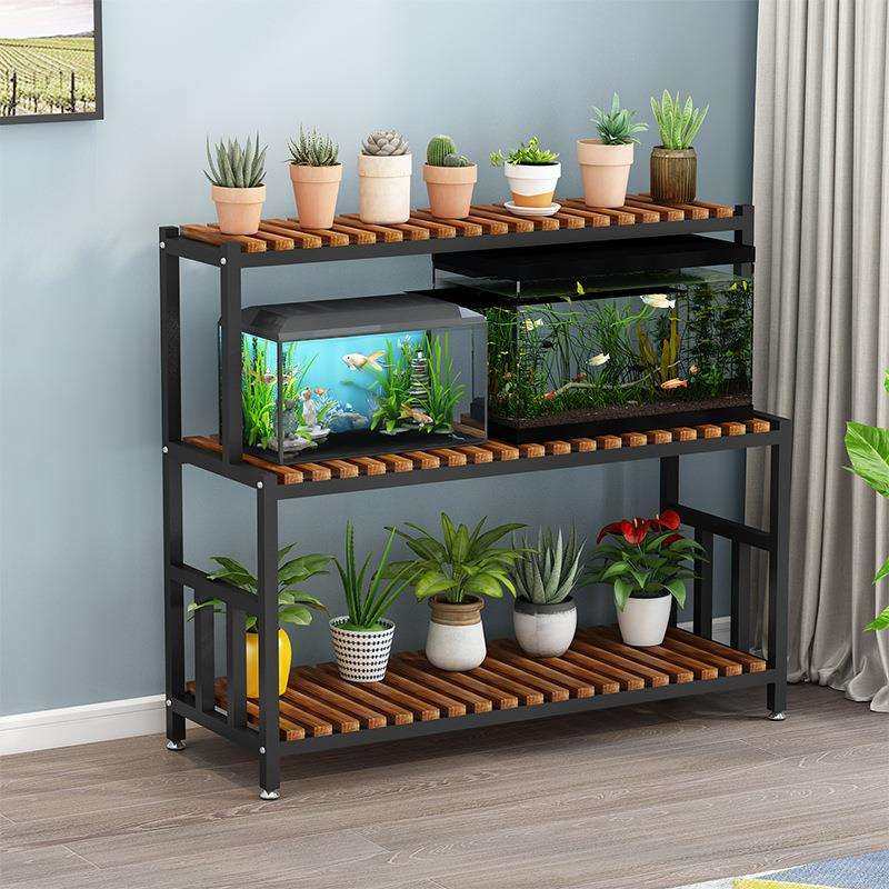 铁艺家用花架鱼缸置物隔断多层实木简约室内阳台客厅落地花几花盆,鲜花速递/花卉仿真/绿植园艺,割草机/草坪机,淘宝优惠券,粉丝福利购,淘宝优惠卷