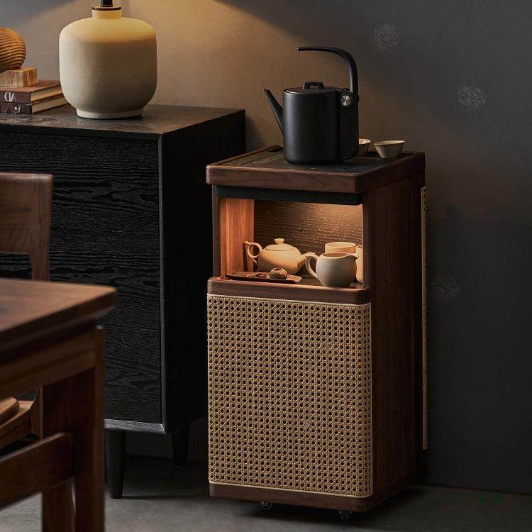实木移动茶水柜小型客厅办公室黑胡桃木茶桌侧边柜烧水壶一体茶台,鲜花速递/花卉仿真/绿植园艺,割草机/草坪机,淘宝优惠券,粉丝福利购,淘宝优惠卷