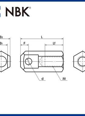 NBK SRFS滚链螺母不锈钢制螺母型 M6~M16 机械厂家直供