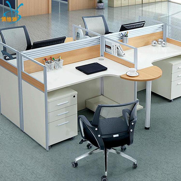 办公室员工办公桌椅组合职员教师办公电脑桌屏风办公卡位财务桌子