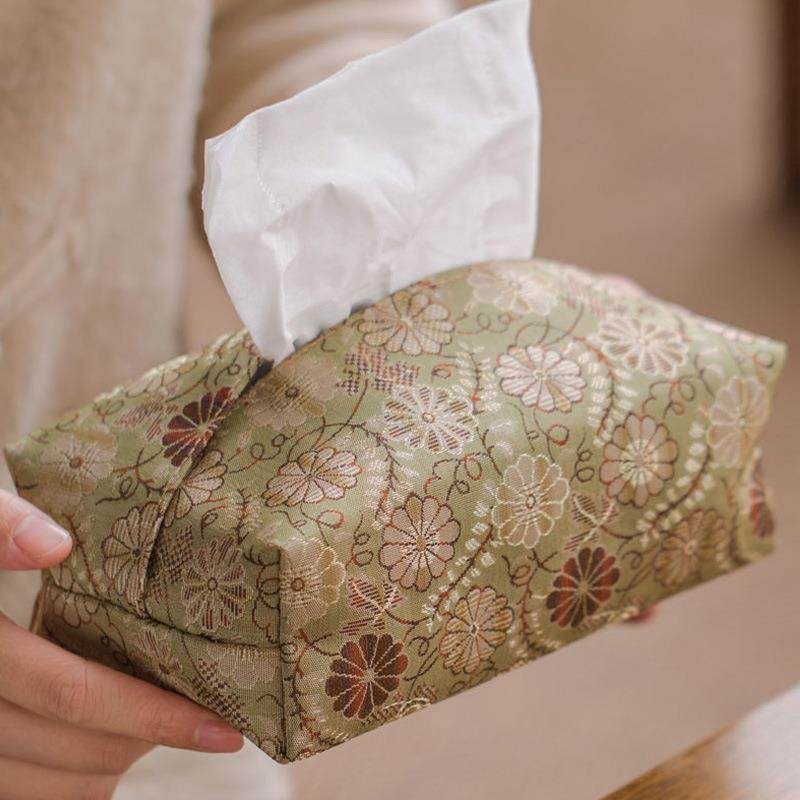 知舍卷草纹织锦纸巾盒茶桌客厅车载布艺复古轻奢抽纸袋餐巾收纳盒,电子元器件市场,其它元器件,淘宝优惠券,粉丝福利购,淘宝优惠卷