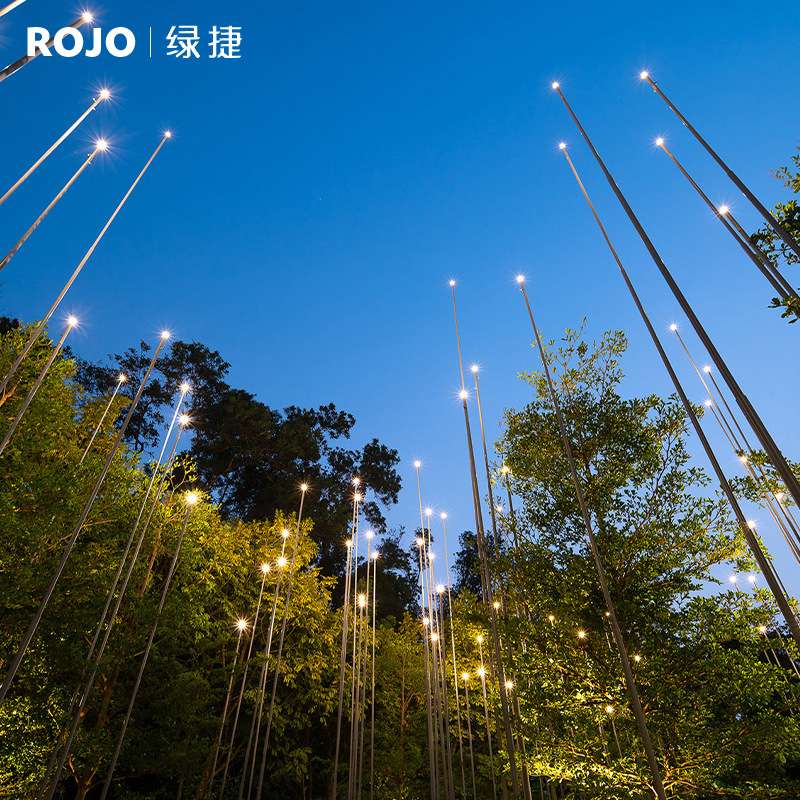 户外景观大型高端别墅区景区公园小区深林高级梦幻发光萤火虫灯光