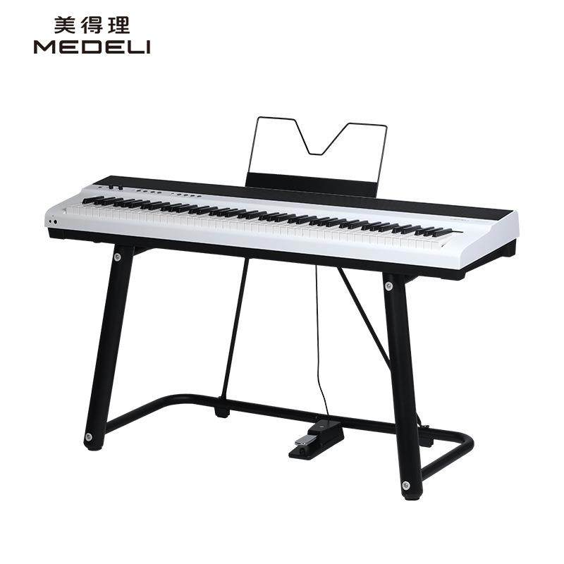 美得理（MEDELI）SAP200便携电钢琴88键重初学专业家用智能 白琴
