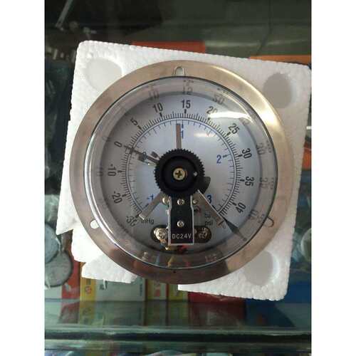 YXC100 -1+3BAR -30Iinhg 40PSI 电接点真空压力表 螺纹1/2