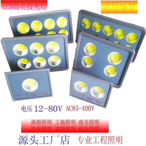 厂家直供 LED投光灯 投射灯12-85V AC85-320V 50W - 500W