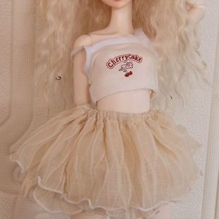 四分娃衣普三四六分bjd服346分BJD060厘米甜辣风吊带背心蛋糕裙
