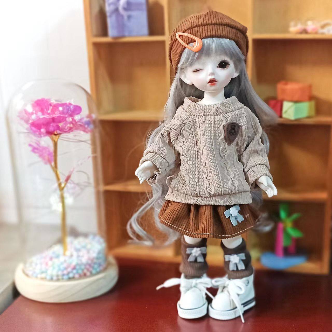 30cm娃衣高颜值6分BJD帅气休闲潮酷套装30厘米娃娃换装
