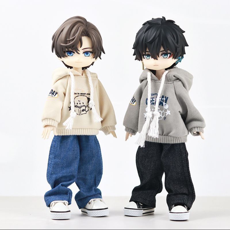 ob11娃衣Ob11阿己2.0 3.0牛仔裤阔腿裤长裤拖地妖精体12分 8分 bj