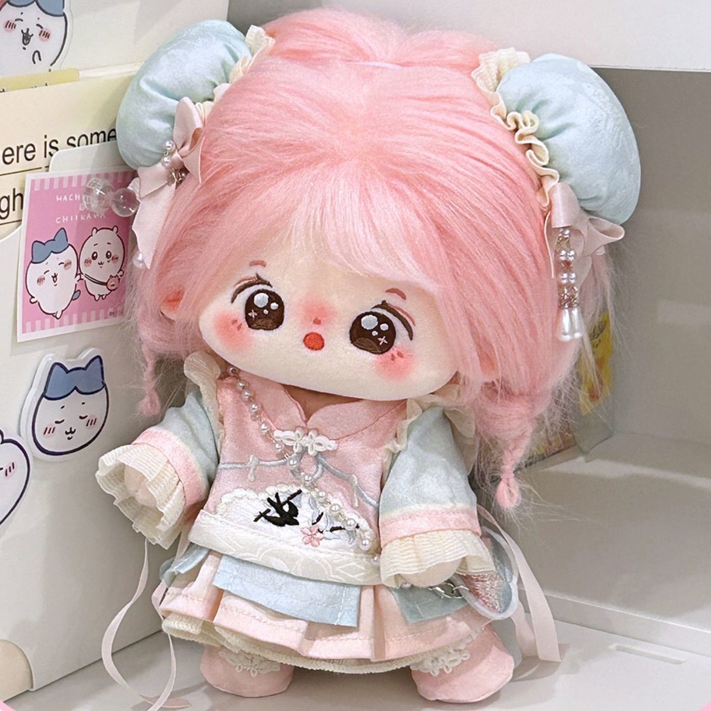 20厘米娃衣功夫小桃20cm棉花娃娃新中式古风中华风裙子无属性