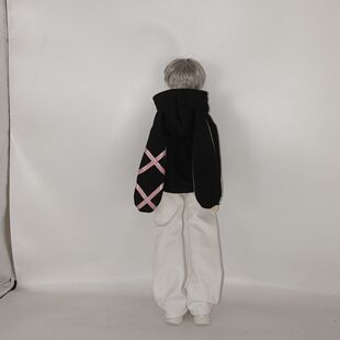 四分娃衣bjd4分bjd兔耳卫衣加弯刀裤套装bjd弯刀裤