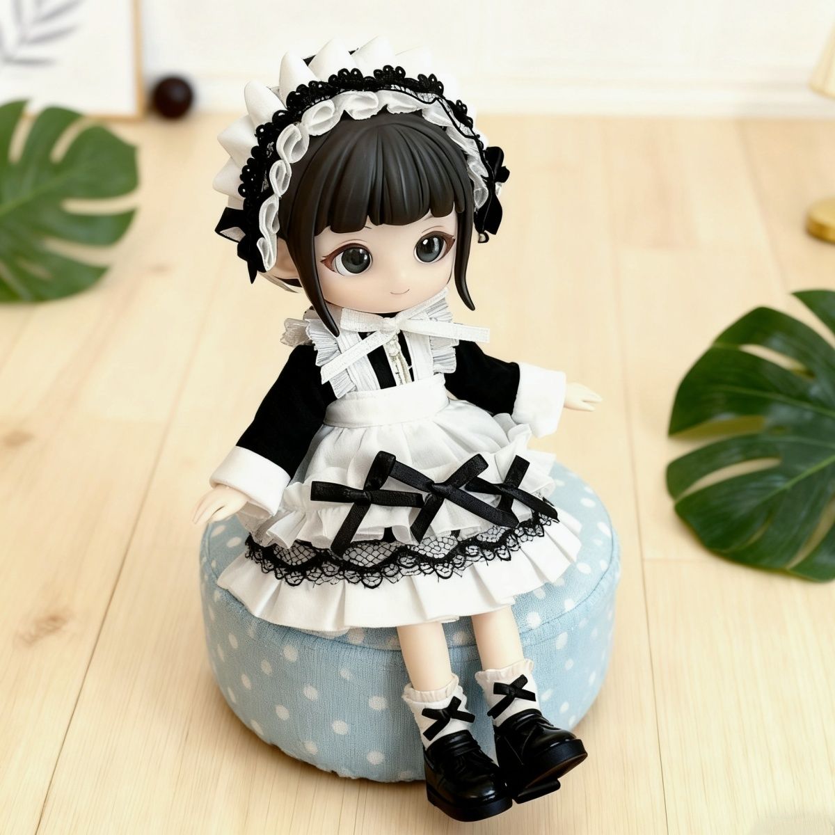 12分娃衣ob11 蕾丝女仆装 妖精体 阿巳2.0 3.0 出逃体 p10 连衣裙