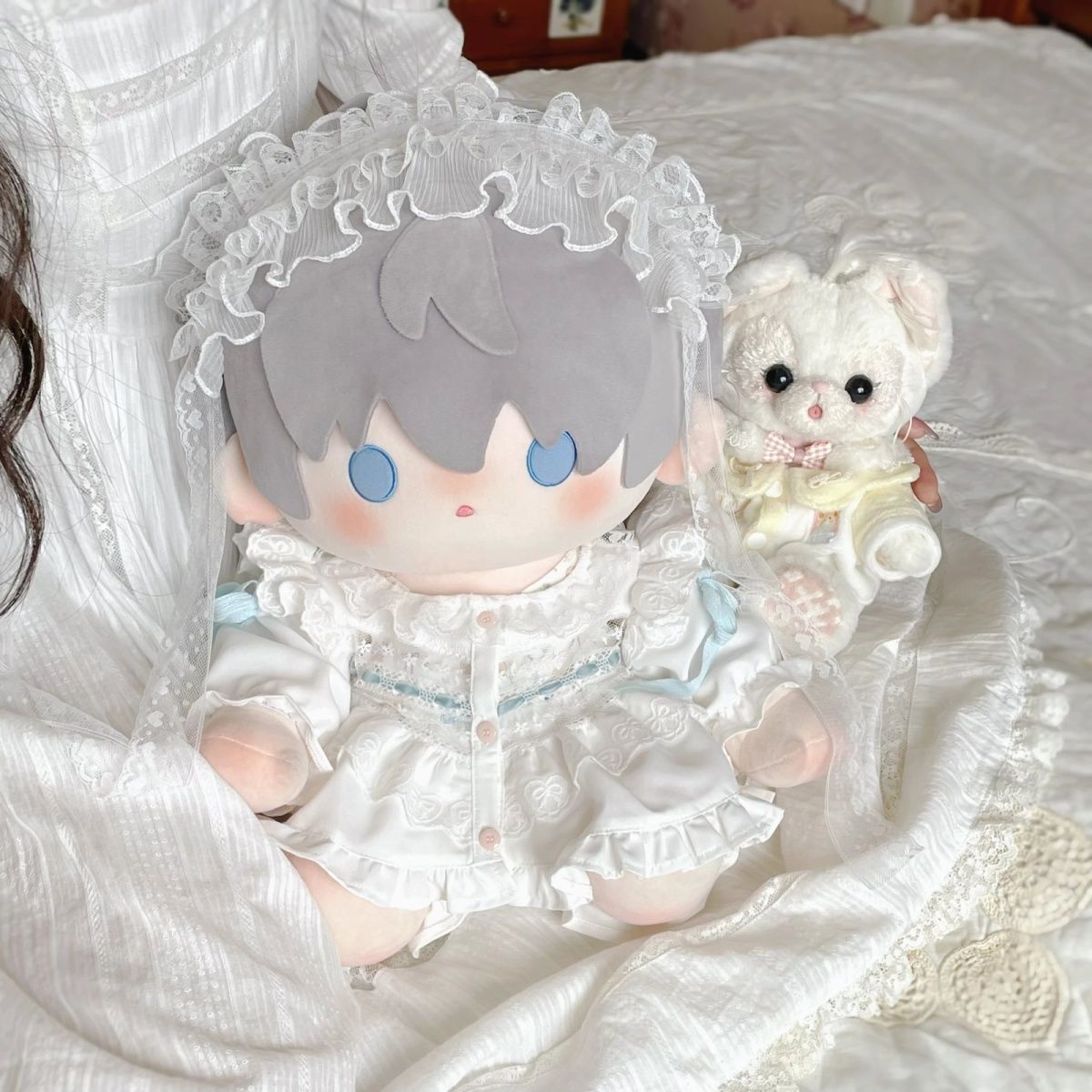 娃衣40cm40厘米棉花娃服一番赏坐姿胖胖体无属性玩偶衣服换装