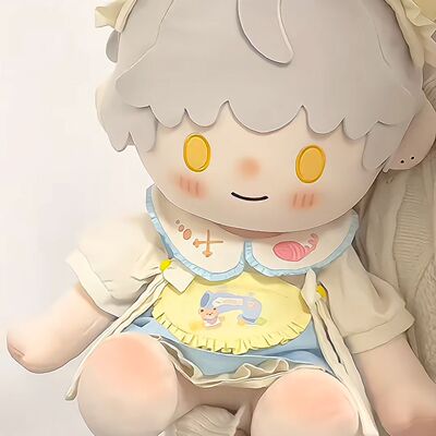 40cm娃衣奶油缝纫机棉花娃娃玩偶公仔衣服裙坐姿一番套装