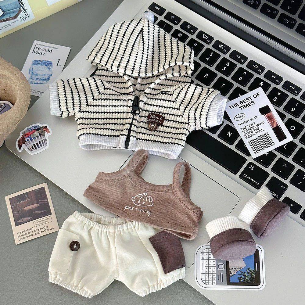 20cm娃衣棉花娃娃厘米衣服可爱无属性套装玩偶公仔便宜替换装包邮