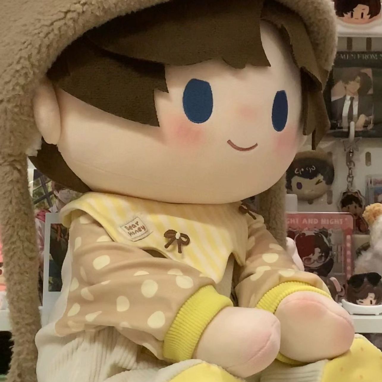 40cm娃衣春日甜饼铺40厘米棉花娃娃一番坐姿衣服连体哈衣爬服可爱