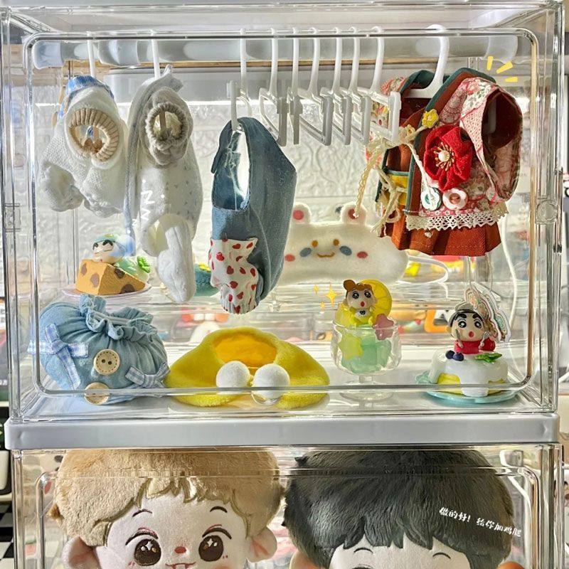 娃衣衣架20CM棉花娃柜棉花架衣撑家具娃娃展示架迷你衣服便宜