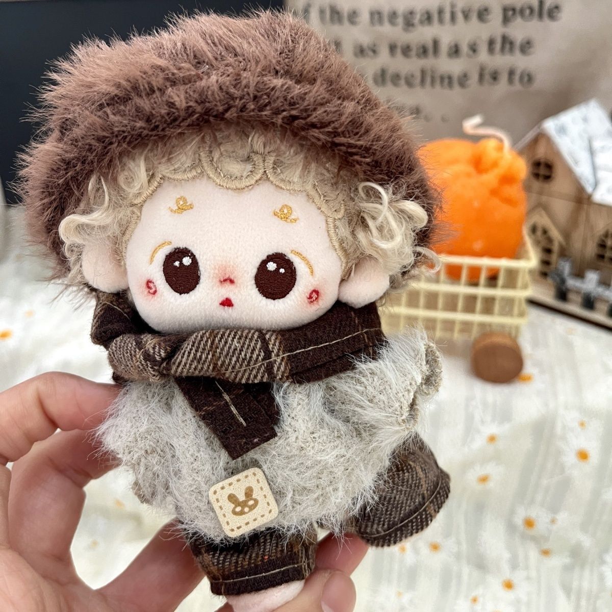 10cm娃衣20厘米棉花娃服男女毛绒玩具公仔可爱美拉德全套换装