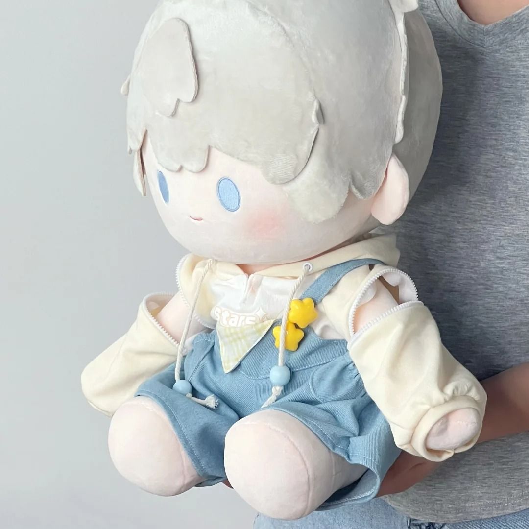 40cm坐姿娃衣棉花娃娃套装衣服一番替换包邮玩偶公仔背带裤