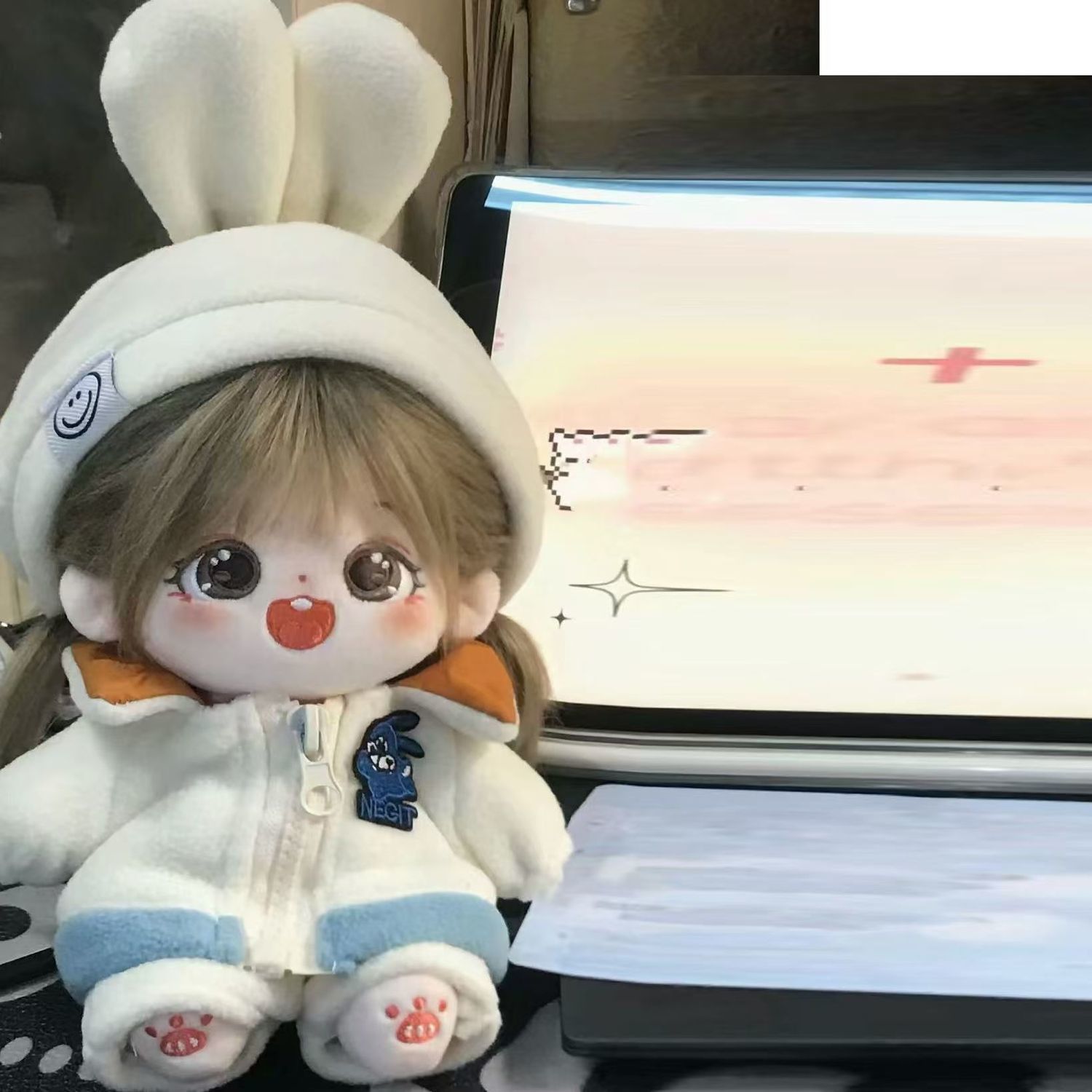 20cm棉花娃衣娃服超萌可爱毛绒玩偶diy换装冬季外套夏裙