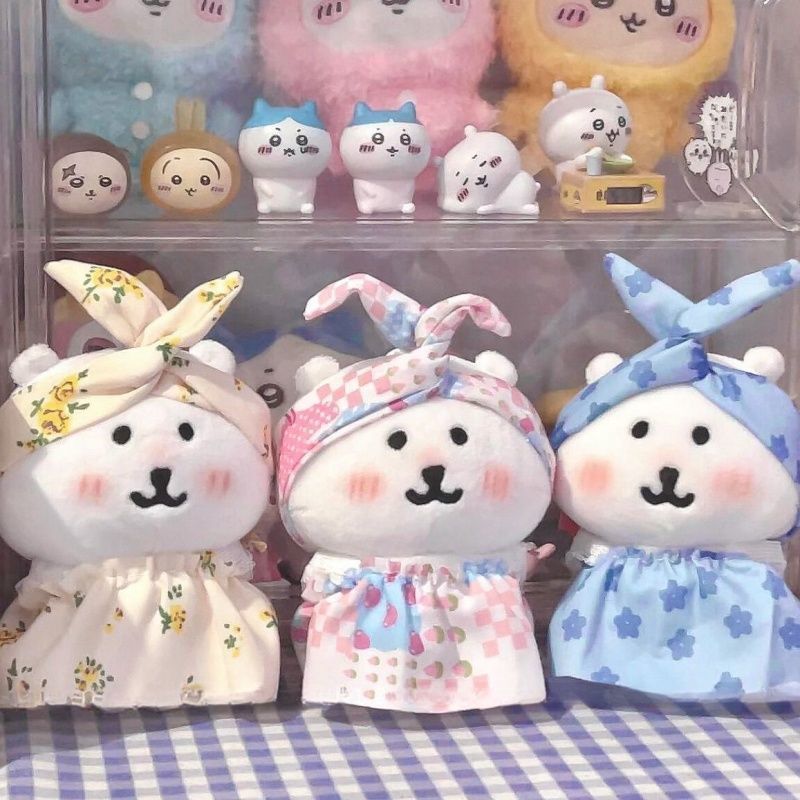 自嘲熊娃衣高颜值可爱13cm棉花娃服男女毛绒玩具公仔换装